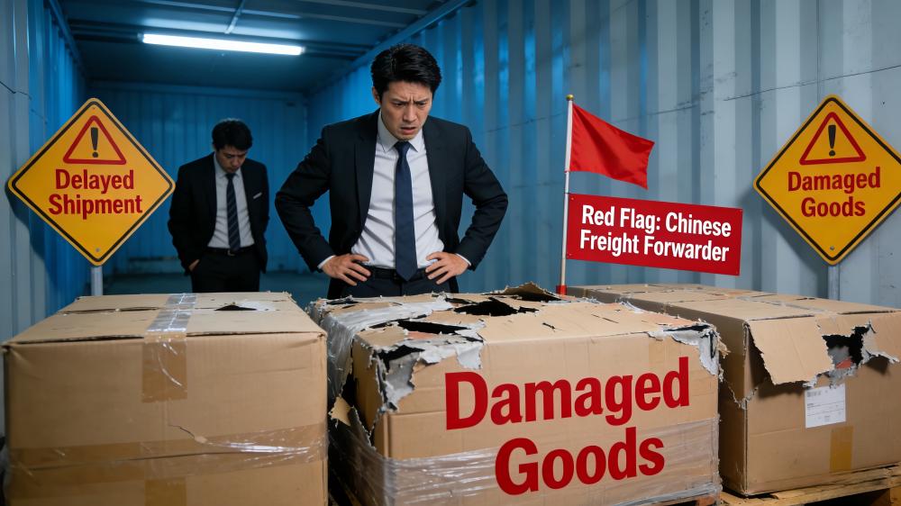 Red flags with freight forwarders